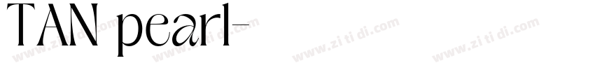 TAN pearl字体转换